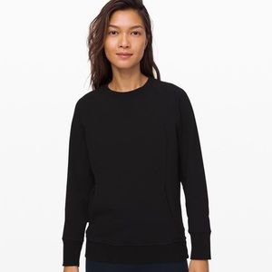LuLuLemon Scuba Crew black WORN ONCE size 4